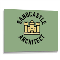 Sandcastle Architect Kids Design Boy Metal Print Horizontal | Artistshot