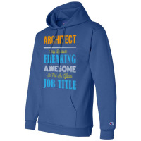 Architect Hipster Cool Champion Hoodie | Artistshot