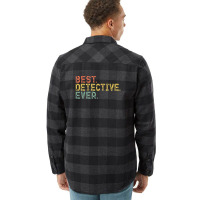 Best Detective Ever Retro Vintage Cool Christmas 1 Flannel Shirt | Artistshot