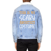 This Is My Scary Architect Costume Girl Unisex Sherpa-lined Denim Jacket | Artistshot