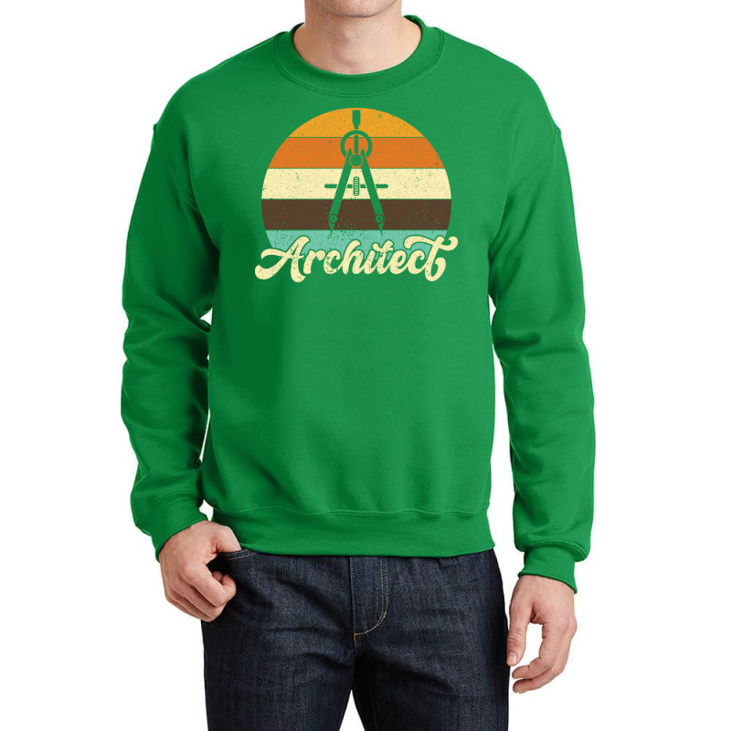 Retro Architect Gift Humor Crewneck Sweatshirt | Artistshot