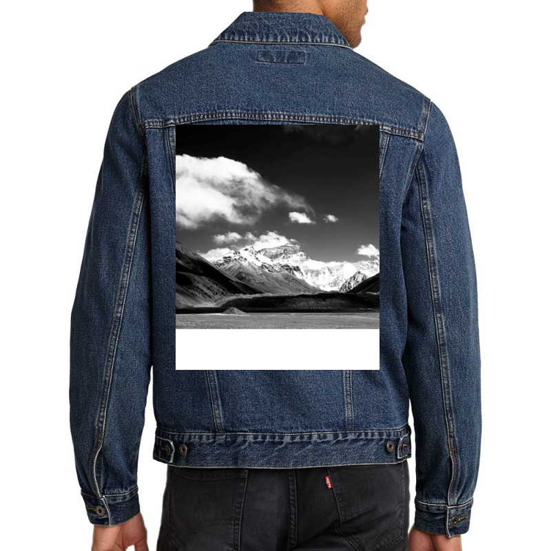 Black And White Landscape Nostalgia Men Denim Jacket | Artistshot