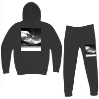 Black And White Landscape Nostalgia Hoodie & Jogger Set | Artistshot