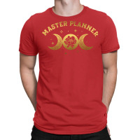 Master Planner Boho Moon Wild Rose Golden Design T-shirt | Artistshot