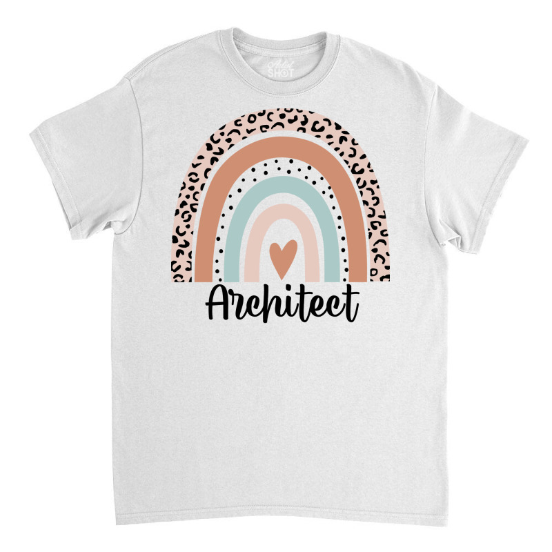 Architect Rainbow Leopard Funny Architectural Love Stars Classic T-shirt | Artistshot