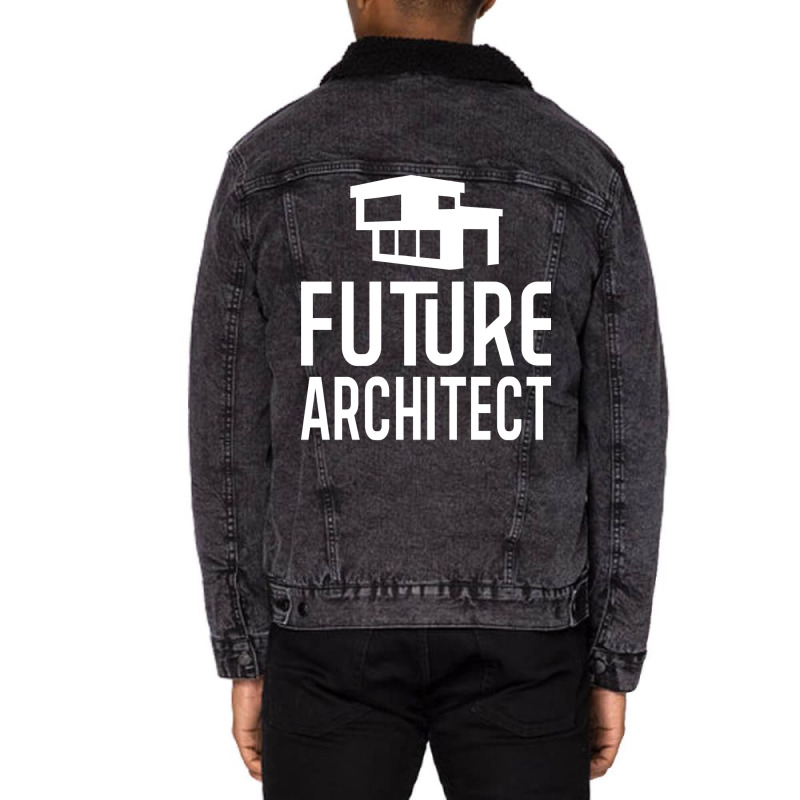 Future Architect Girl Unisex Sherpa-lined Denim Jacket | Artistshot