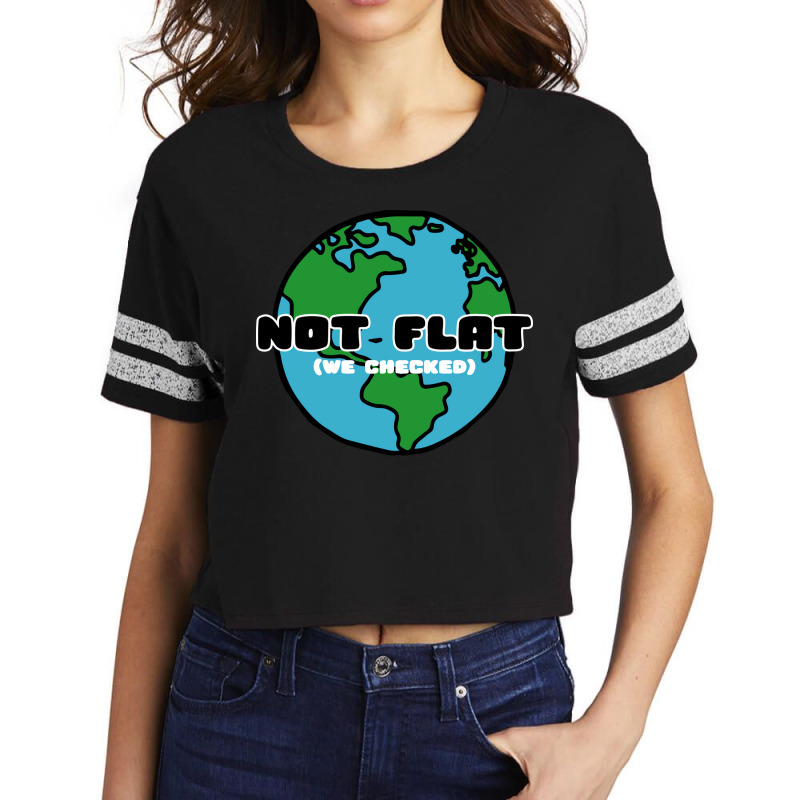 Not Flat We Checked 70s Scorecard Crop Tee by diosasbigsby6 | Artistshot