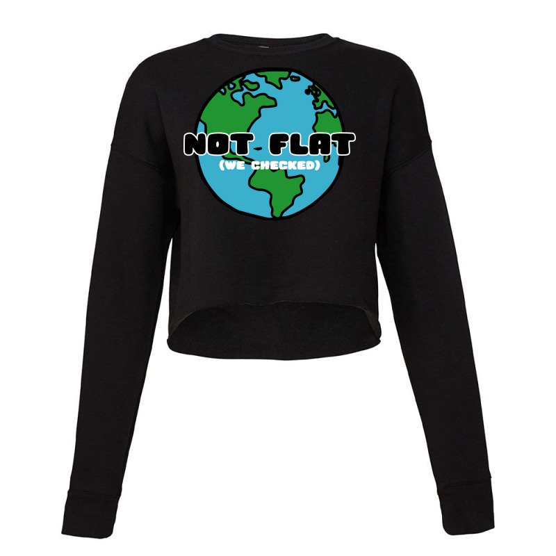 Not Flat We Checked 70s Cropped Sweater by diosasbigsby6 | Artistshot