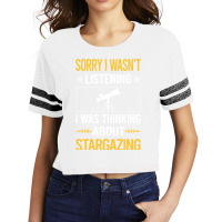 Sorry I Was Not Listening Stargazing Stargaze 70s Scorecard Crop Tee | Artistshot