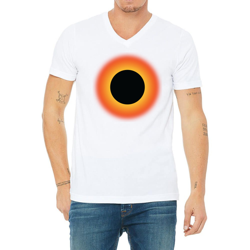 Black Hole Nostalgia V-Neck Tee by thanetsadib | Artistshot