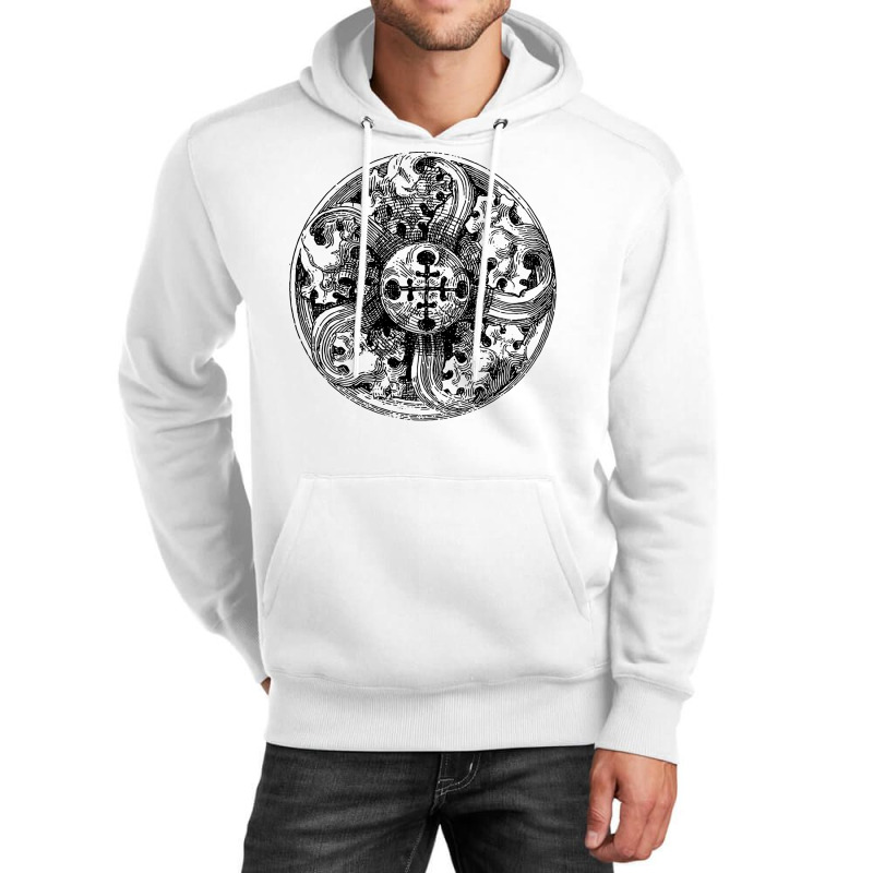 Nature Medallion Vintage Leaves And Scrolls Retro Unisex Hoodie | Artistshot