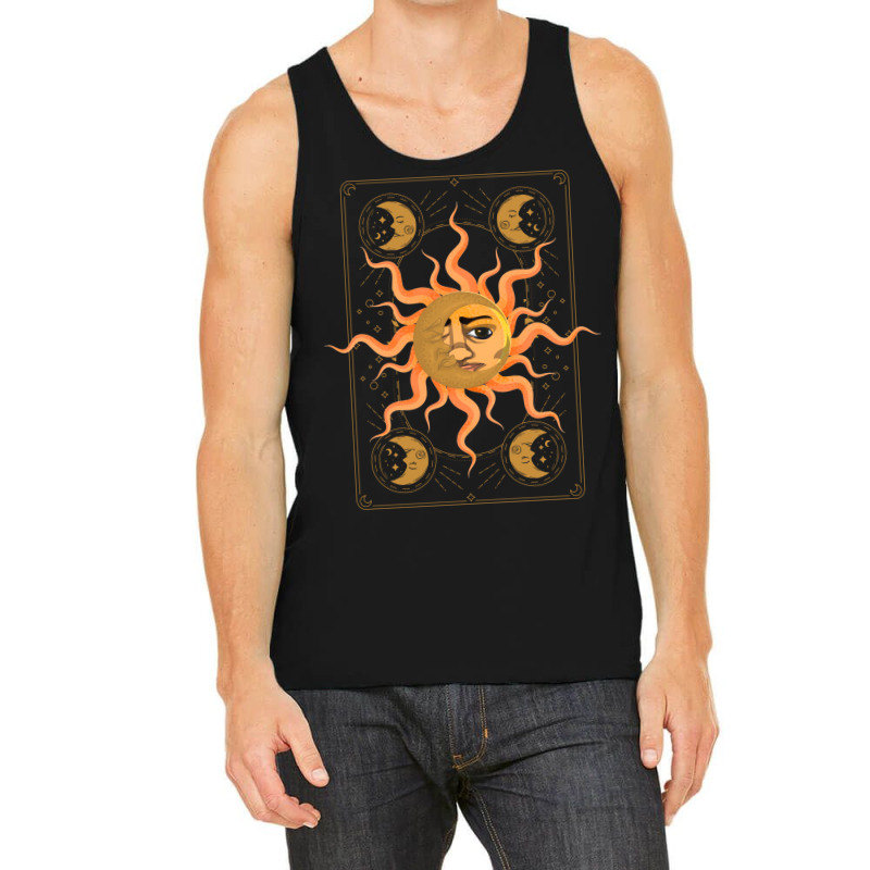 Boho Celestial Bodies Moon Astrology Sun Astronomy Quote Tank Top by thanetsadib | Artistshot