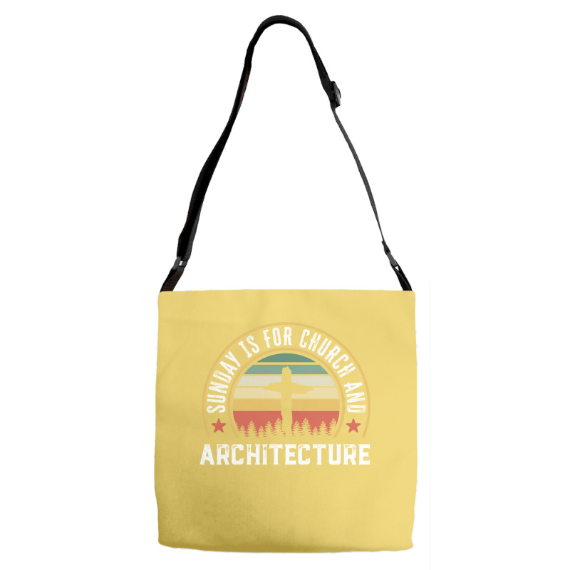 Church And Architecture Funny Christian Faith Gift Green Adjustable Strap Totes | Artistshot