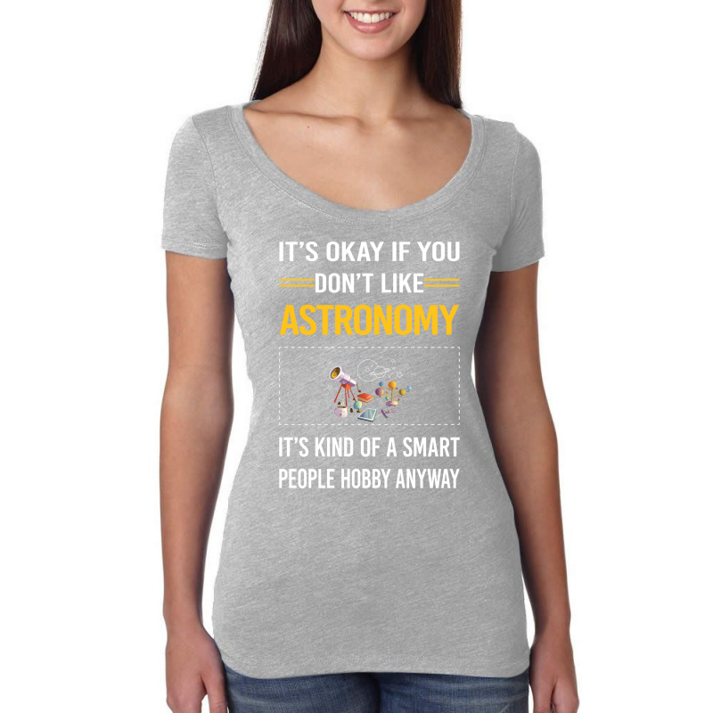 Funny Smart People Astronomy Nature Women's Triblend Scoop T-shirt by ampamahira4 | Artistshot