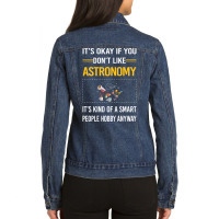 Funny Smart People Astronomy Nature Ladies Denim Jacket | Artistshot