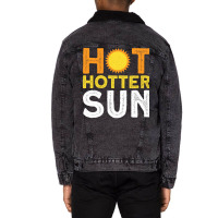 Hot Hotter Sun Sun Solar System Star Unisex Sherpa-lined Denim Jacket | Artistshot