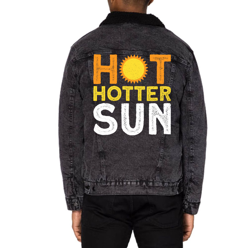 Hot Hotter Sun Sun Solar System Star Unisex Sherpa-lined Denim Jacket | Artistshot