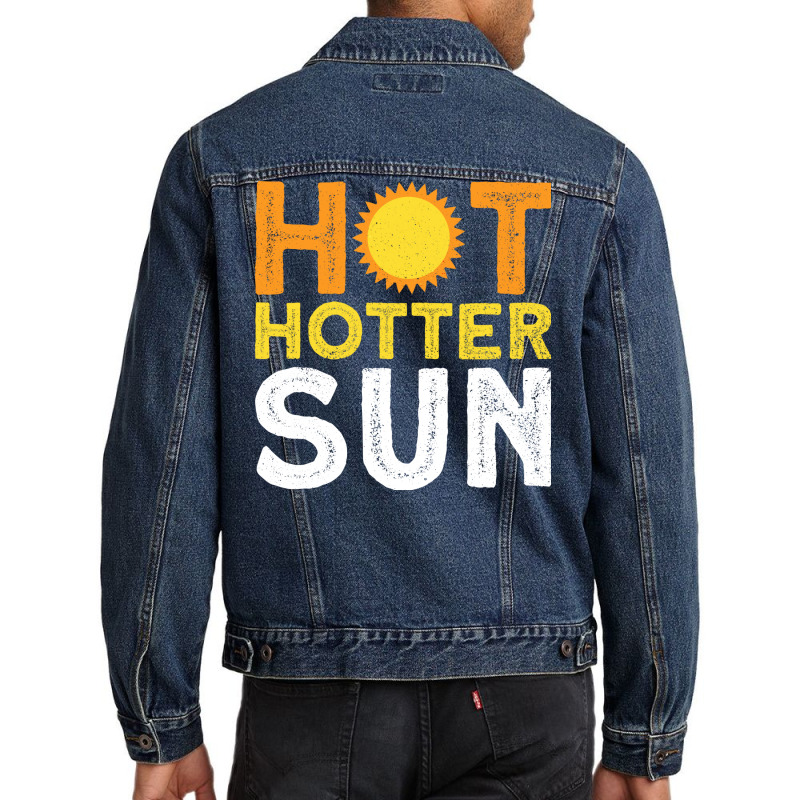 Hot Hotter Sun Sun Solar System Star Men Denim Jacket | Artistshot