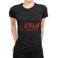 1470 Am Kvlh Oklahoma Country Radio Station Ladies Fitted T-shirt | Artistshot