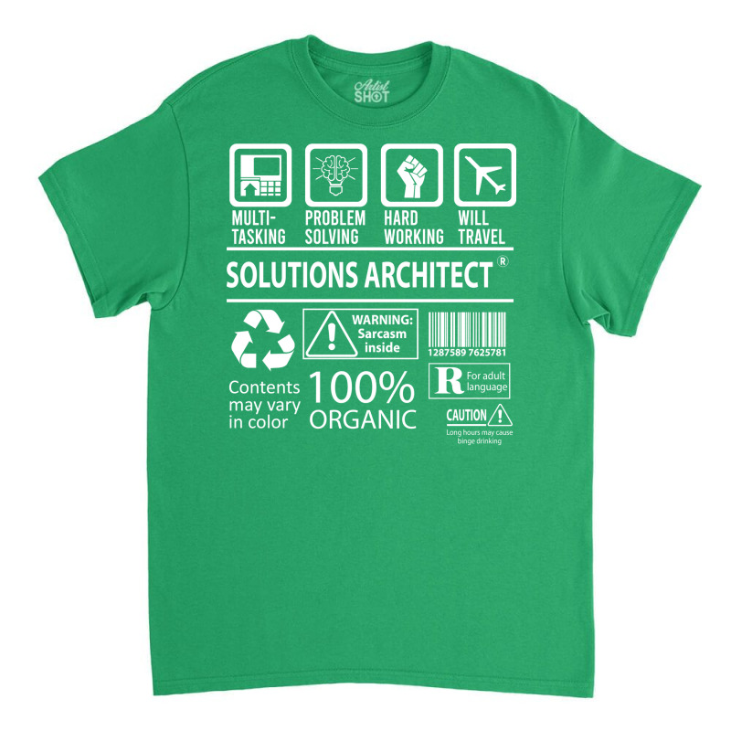 Solutions Architect T  Multitasking Certified Job Gift Item Tee Classic T-shirt | Artistshot