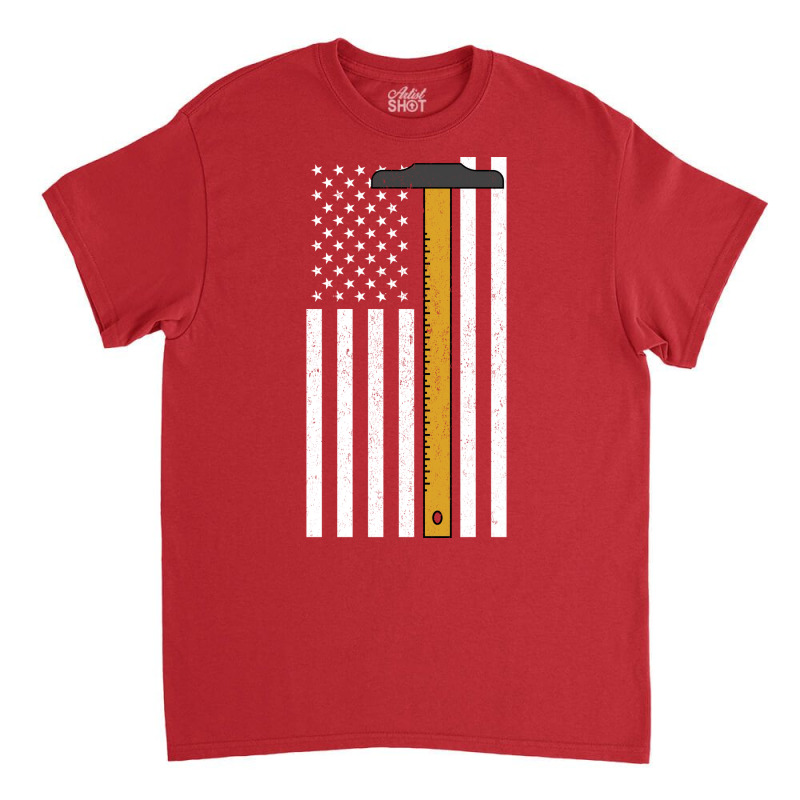 Patriot Red Line Architect Love Classic T-shirt | Artistshot