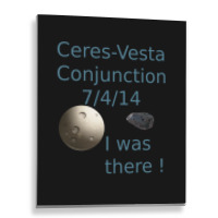 Ceres Vesta Conjunction Asteroids Green Metal Print Vertical | Artistshot