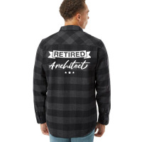 Retired Architect Retro Architects Retirement Flannel Shirt | Artistshot