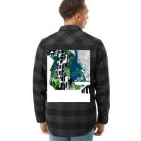 The City In Bedrock Map Ecopop Collage Trending Flannel Shirt | Artistshot