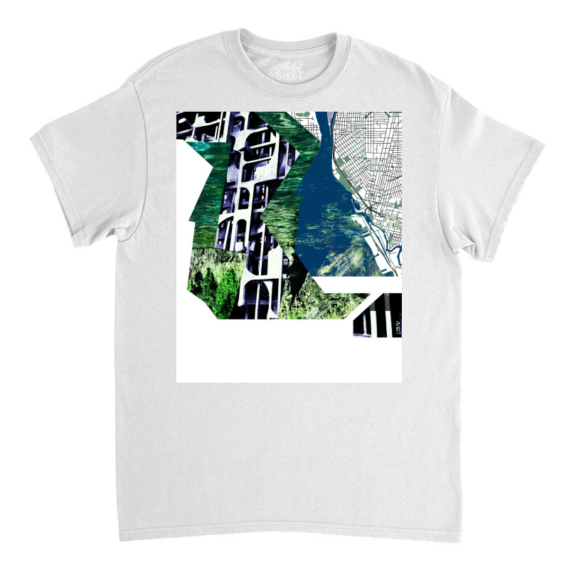 The City In Bedrock Map Ecopop Collage Trending Classic T-shirt | Artistshot