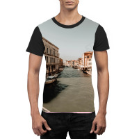 Venice River Architecture Photography Historical Buildings Hipster Graphic T-shirt | Artistshot