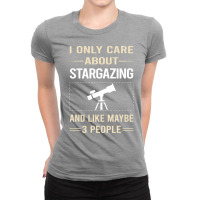 Funny 3 People Stargazing Stargaze 80s Ladies Fitted T-shirt | Artistshot