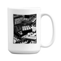 Electronic Musician Loves Synthesizers 15 Oz Coffee Mug | Artistshot