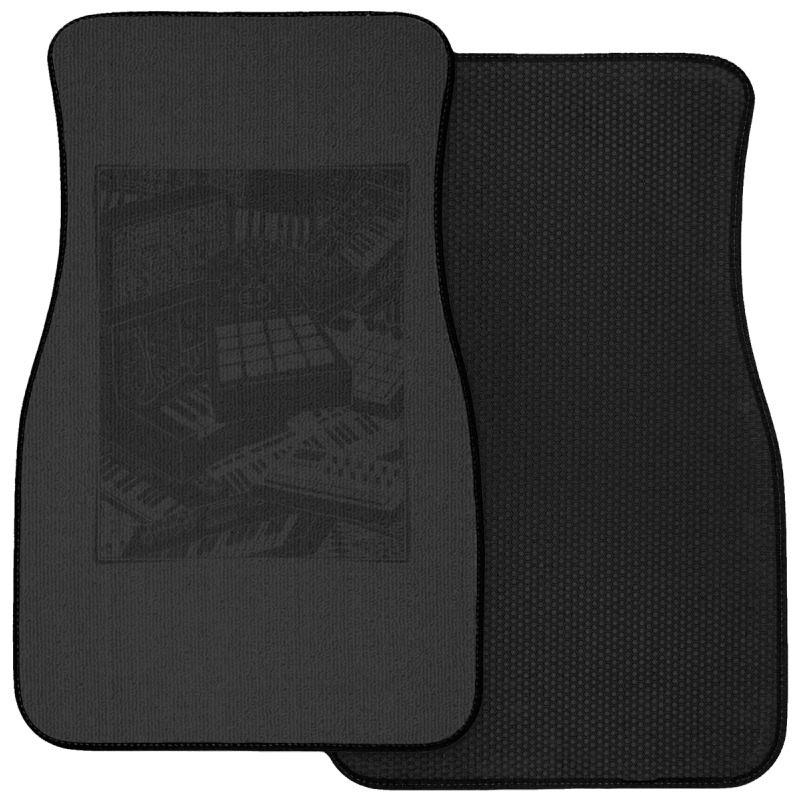 Electronic Musician Loves Synthesizers Front Car Mat | Artistshot