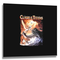 Clash Of The Titans (transparent) Metal Print Square | Artistshot