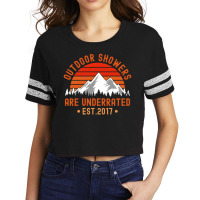 Artistshot Hot Trend Hiking Boots Hiking Trails Hiking Shoes Hiking Ba Scorecard Crop Tee | Artistshot