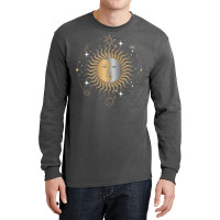 Boho Aesthetic Celestial Bodies Sun Moon Astronomy 70s Long Sleeve Shirts | Artistshot