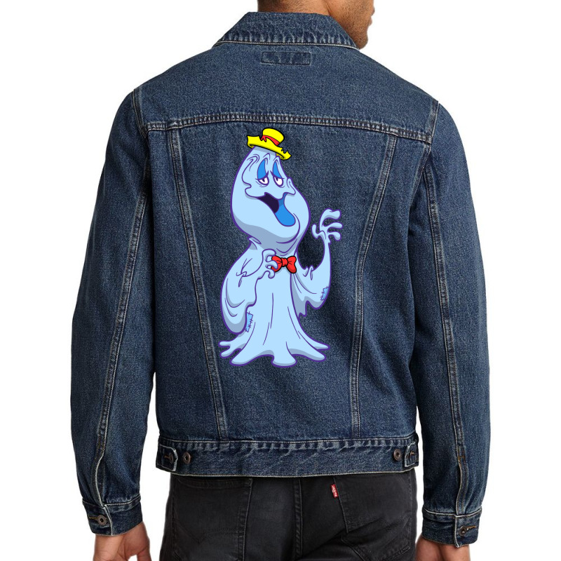 Breakfast With A Ghost Men Denim Jacket by kamposdaroldl | Artistshot