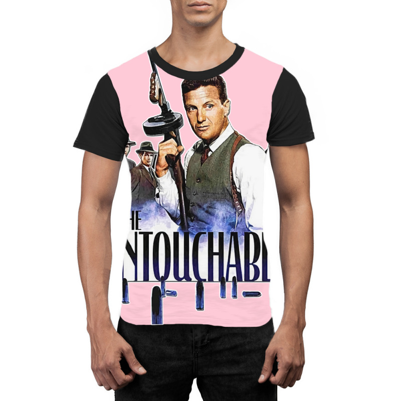 The Untouchables Eliot Ness Robert Stack T T R I B U T E E Active T Sh Graphic T-shirt | Artistshot