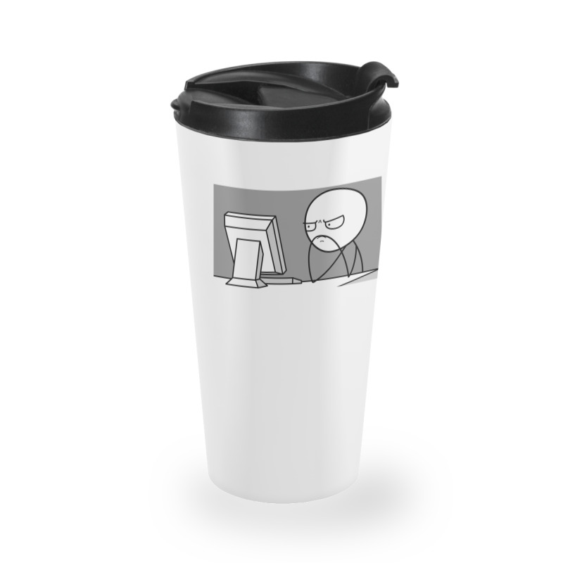 Computer Guy Meme Travel Mug | Artistshot