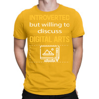 Funny Introverted Digital Arts Retro T-shirt | Artistshot