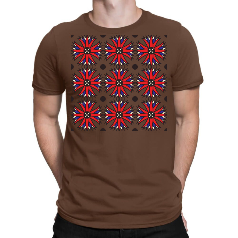 Egypt Style Pattern In Red And Blue Nostalgia T-shirt | Artistshot