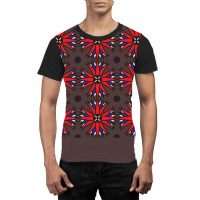 Egypt Style Pattern In Red And Blue Nostalgia Graphic T-shirt | Artistshot