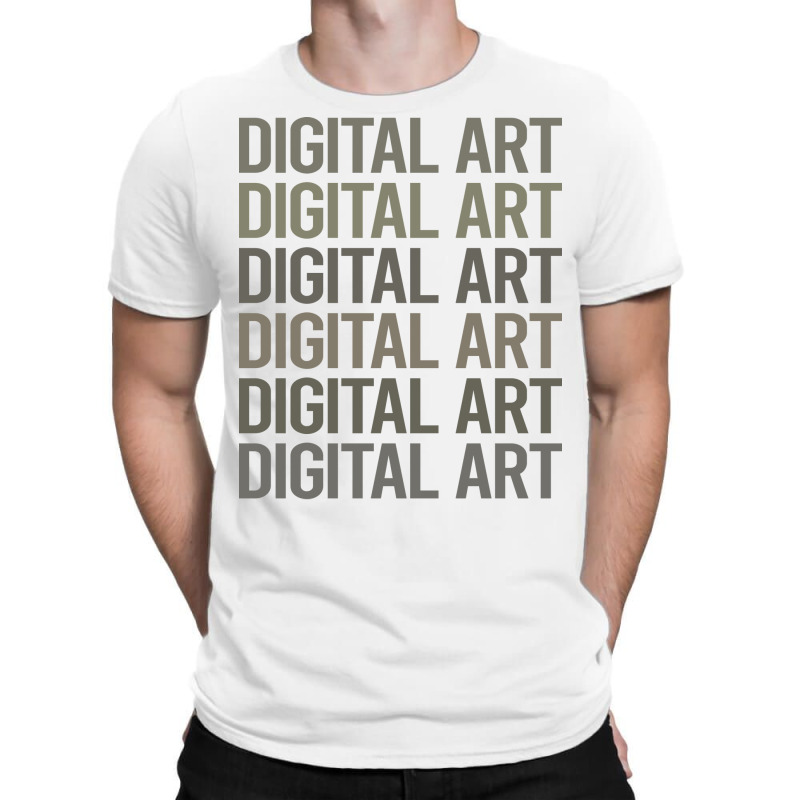 Gray Text Art Digital Arts Trending T-shirt | Artistshot