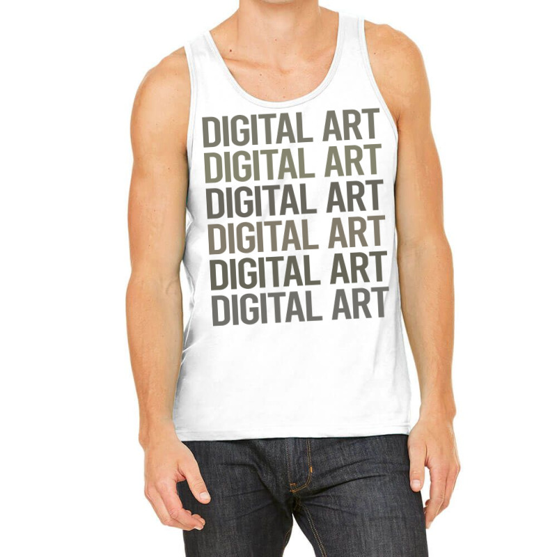 Gray Text Art Digital Arts Trending Tank Top | Artistshot