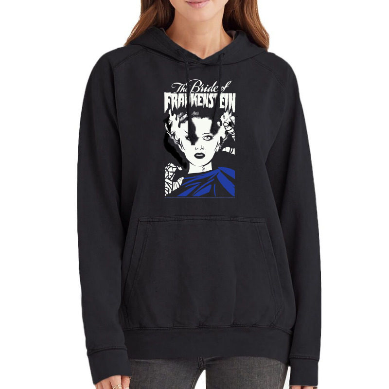 Universal Monsters The Bride Of Frankenstein Illustrated Vintage Hoodie | Artistshot