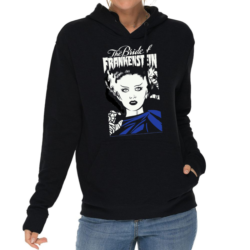 Universal Monsters The Bride Of Frankenstein Illustrated Lightweight Hoodie | Artistshot