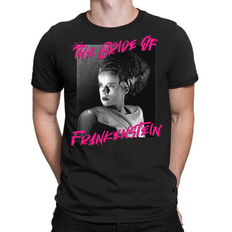 Universal Monsters The Bride Of Frankenstein Paint Splatter T-shirt | Artistshot