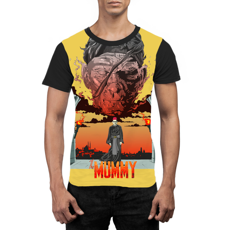 Universal Monsters The Mummy Detailed Portrait Graphic T-shirt | Artistshot