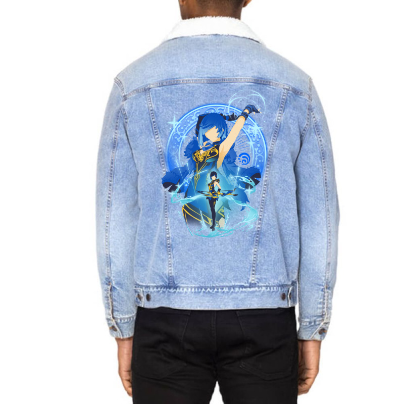 Valley Orchid Yelan Unisex Sherpa-lined Denim Jacket | Artistshot