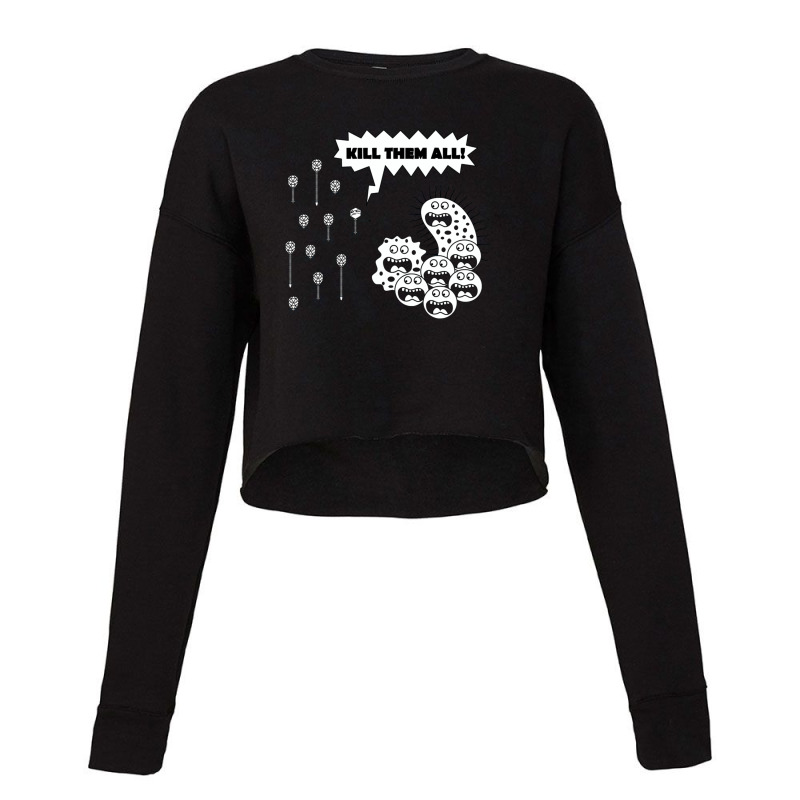 Kill Them All Cropped Sweater by putrimeheng | Artistshot